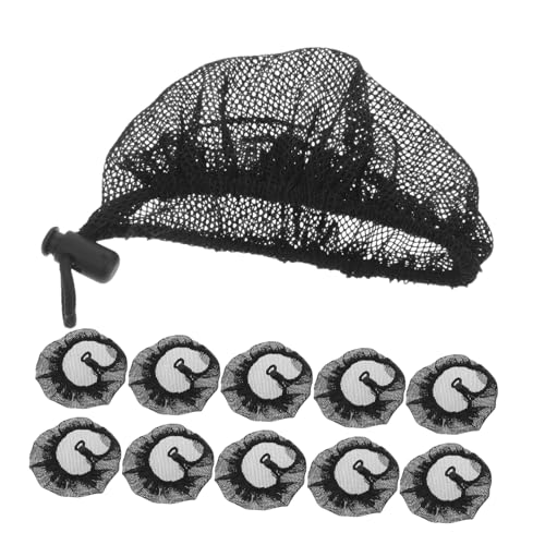 AUTSUPPL 12pcs Haarnetz Für Mädchen Elastizität Invisible Brötchenabdeckung Für Ballettbrötchenhalter Draw String Design Haare Hairnet Accessoires von AUTSUPPL