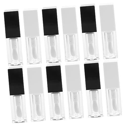 AUTSUPPL 12stücke Leere Lipgloss Röhrchen Nachfüllbare Lippenbalsam Behälter Für Frauen Und Mädchen Transparentes Design Zur Einfachen Sichtbarkeit des Inhalts Für Kosmetik Und von AUTSUPPL