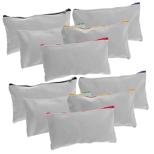 AUTSUPPL 15Stücke DIY Wärmeübertragungsbeutel für Sublimation Leere Bleistift und Kosmetiktaschen für Reisen Camping und Projekte mit Buntem von AUTSUPPL