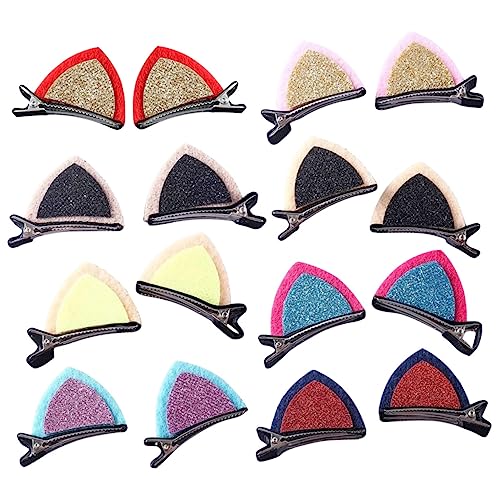 AUTSUPPL 16stücke Katzenohr Haarspangen Für Mädchen Und Frauen Haarnadeln Haarschmuck Für Geburtstage Partys Und Tägliche Trage von AUTSUPPL