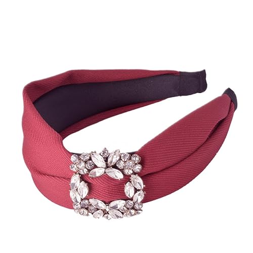 AUTSUPPL 1stück Eleganter Breiter Haarreif Mit Strass Für Damen Und Mädchen Weiches Stoffdesign Weinrot Für Alltag Und Besondere Anlässe AUTSUPPL 1stück Eleganter Breiter Haarreif Mit Strass Für Damen Und Mädchen Weiches Stoffdesign Weinrot Für Alltag Und Besondere Anlässe von AUTSUPPL