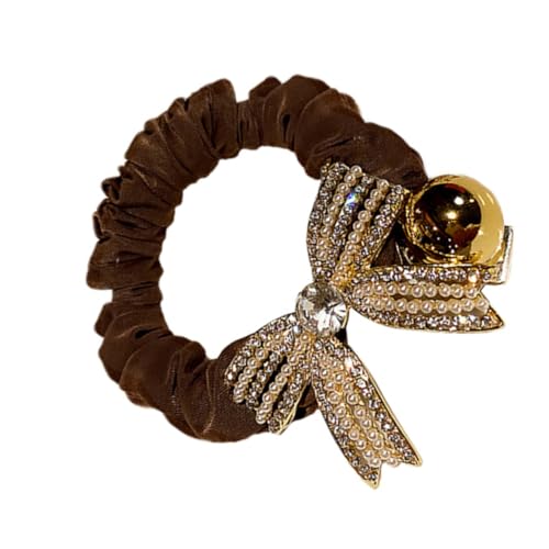 AUTSUPPL Mädchen Haarseil Schleife Bogen Frauen Haar Krawatte Mit Strass- Elastisches Haargummi Für Langes Oder Kurzes Haar Haarband Als Kopfschmuck von AUTSUPPL