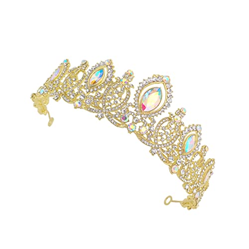 AUTSUPPL Strass Tiara Für Hochzeit Elegante Kopfbedeckung Aus Legierung Party-kopfschmuck Haarreif Schmuck Für Damen Und Mädchen von AUTSUPPL