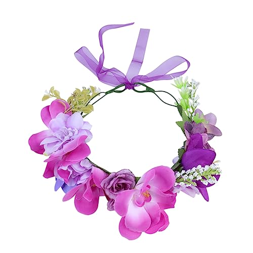AUTSUPPL 1stück Blumenkranz Haarschmuck Realistisches Blumen-haarband Für Hochzeiten Partys Und Fotoshootings Leicht Und Bequem Für Feiertage Und Farben von AUTSUPPL