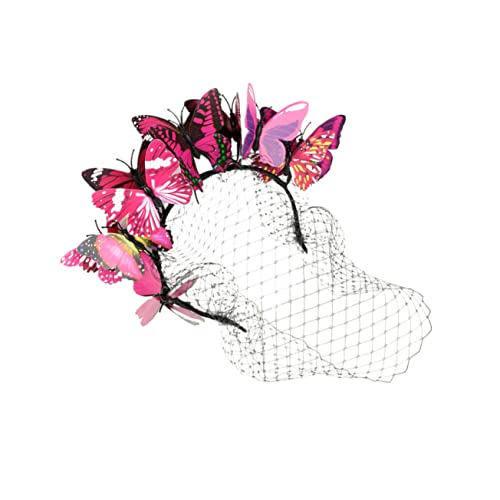 AUTSUPPL 1stück Damen Haarschmuck Hochzeit Stirnband Mit Dreidimensionalen Schmetterlingen Haarschleier Für Braut Party Fotografie Und Besondere Anlässe von AUTSUPPL