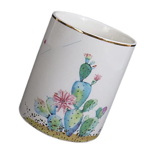 AUTSUPPL 1pc Keramik Lagerung Tasse Make-up Pinsel Stift Farbe Sortiert Arbeitsplatte Organizer Für Kosmetik von AUTSUPPL