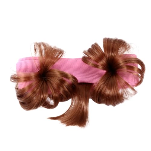 AUTSUPPL 1stück Junge Mädchen Haarschmuck Kunsthaar Stirnband Für Mädchen Süße Haardekoration Mit Dutt-design Geeignet Für Kinderkopfumfang Angenehm Zu Tragen Perfektes Accessoire von AUTSUPPL