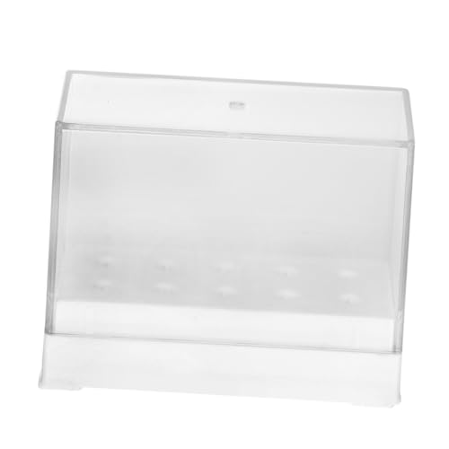 AUTSUPPL 1stück Nagelbohrer Aufbewahrungsbox Fächer Transparentes Design Für Nageldesign Perfekter Organizer Für Nagelstudios Und Heimgebrauch von AUTSUPPL