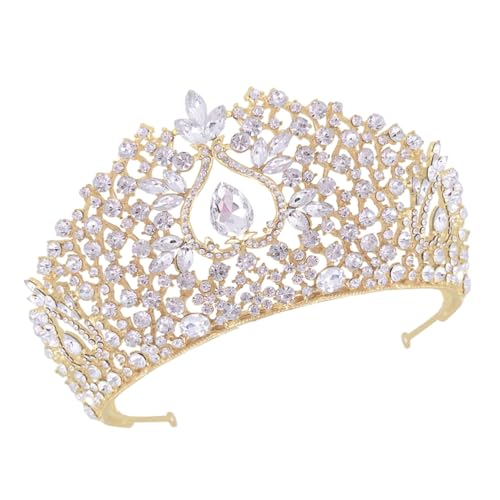 AUTSUPPL Stirnband Kopfschmuck Kristall-kopfschmuck Krone Haarband für Braut Brautjungfer Ehefrau Freundin Freundin Mama Gold AUTSUPPL Stirnband Kopfschmuck Kristall-kopfschmuck Krone Haarband für Braut Brautjungfer Ehefrau Freundin Freundin Mama Gold von AUTSUPPL