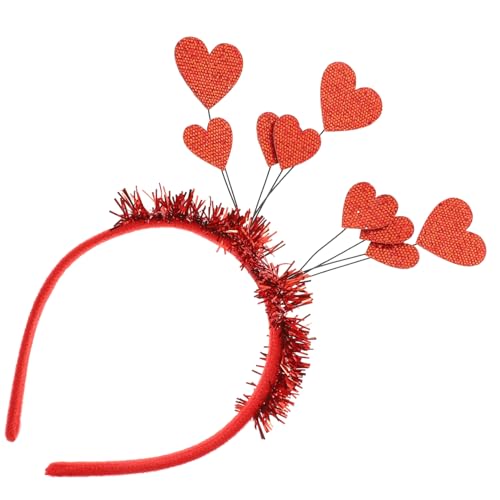 AUTSUPPL 1stück Herz Haarreif Für Valentinstag Rotes Kopfschmuck-accessoire Für Partys Und Besondere Anlässe Sorgt Für Einen Bezaubernden Look Und Hält Die Haare Fest von AUTSUPPL