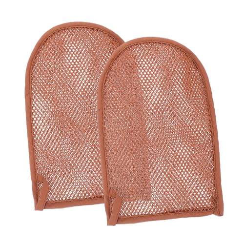 AUTSUPPL 2 Stck Peelinghandschuhe Nylon Duschhandschuhe mit Netzstruktur Reichhaltiger Schaum Langlebig für Körperpeeling Sanfte Hautreinigung Geeignet für Damen und Herren Dusche von AUTSUPPL