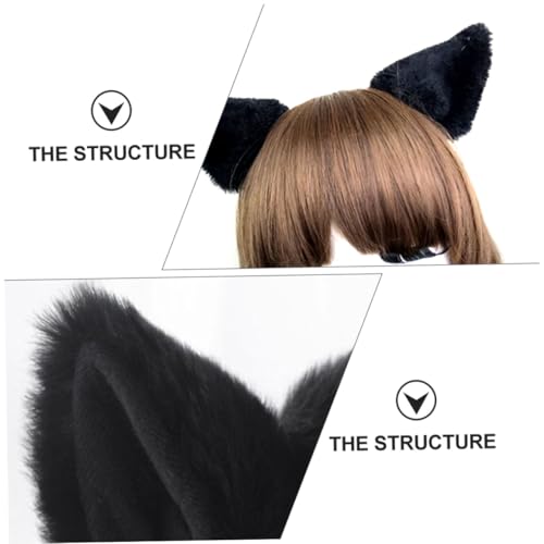 AUTSUPPL 2 Stück Cosplay Katzenohren Haarklammern Leichtes Bequemes Haar accessoire für Mädchen Party Kostüm Fuchsohren Spangen für Maskerade und Themenfest von AUTSUPPL