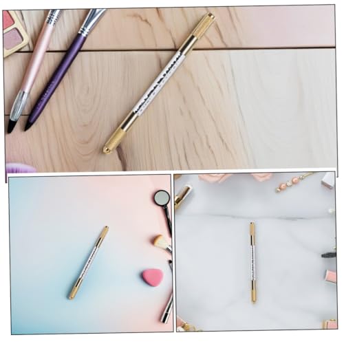 AUTSUPPL 2 Stück Goldener Strass Doppelkopf Tattoo Stift für Augenbrauen Präzise Microblading Pen für Frauen Tragbar und Vielseitig für professionelle und private Anwendung von AUTSUPPL