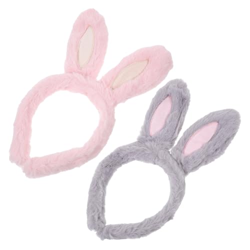 AUTSUPPL 2stücke Hasenohren Haarreif Für Damen Plüschige Ohren Kopfbedeckung Für Ostern Kostümpartys Und Cosplay Bequemes Design Für Kopfgrößen Für Mädchen Und Teenager von AUTSUPPL