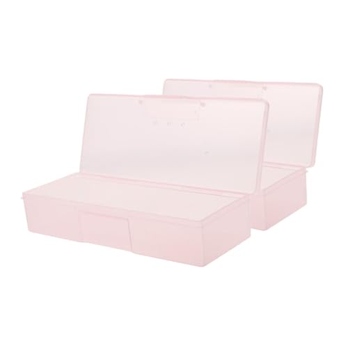AUTSUPPL 2 Stück Maniküre Aufbewahrungsbox aus Robustem mit Großem Fassungsvermögen Tragbarer Organizer für Nagelwerkzeuge und Nagelzubehör Kompakt und Leicht für Reisen und Professionelle von AUTSUPPL