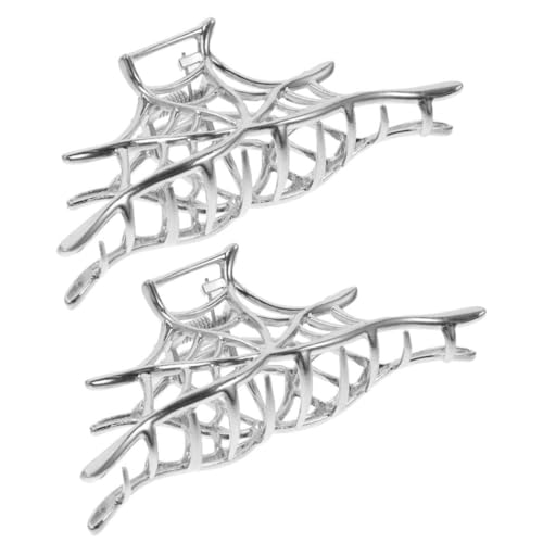 AUTSUPPL 2 Stück Metall Haarkralle Spiderweb Design Robuster Haarclip für Frauen Damen Fester Griff Eleganter Haarschmuck für Rückseite Geeignet von AUTSUPPL