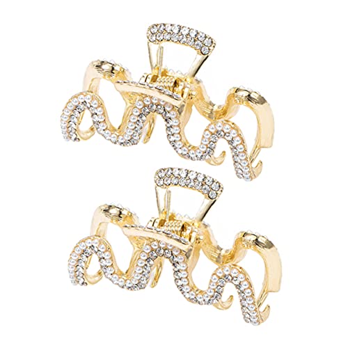 AUTSUPPL 2stücke Haarschmuck Perlen Clip Kleine Haarklemme Perlen Haarklammer Haarspange Mädchen Mode Haar Clip Frisuren Accessoires von AUTSUPPL