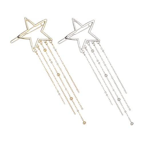 AUTSUPPL 2stücke Vintage Sternen Haarklammern Haarspangen Mit Quasten Modischer Haarschmuck Für Frauen Für Besondere Anlässe Und Alltag Und Erhältlich von AUTSUPPL