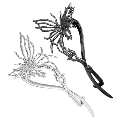 AUTSUPPL 2 Stück Schmetterlings haarclip Eleganter Haarklammer dutt halter für Frauen Leicht Langlebig Modisches Haar accessoire für Alltag und Besondere Anlässe von AUTSUPPL