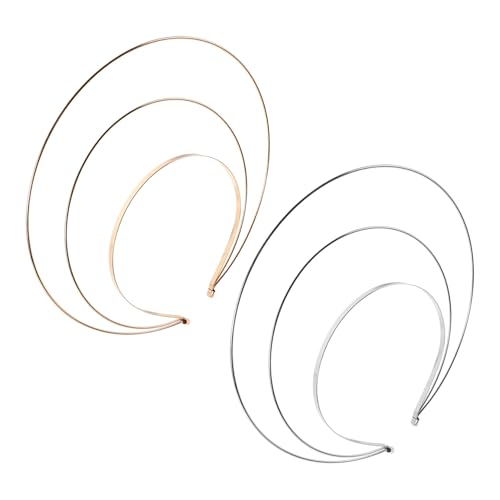 AUTSUPPL 2 Stück Teiliges Haarschmuck Dreilagigem Metall heiligenschein DIY Krone Haarreifen für Frauen Traditioneller Hanfu Kopfschmuck Braut Kostüm accessoire in Gold Silber AUTSUPPL 2 Stück Teiliges Haarschmuck Dreilagigem Metall heiligenschein DIY Krone Haarreifen für Frauen Traditioneller Hanfu Kopfschmuck Braut Kostüm accessoire in Gold Silber von AUTSUPPL