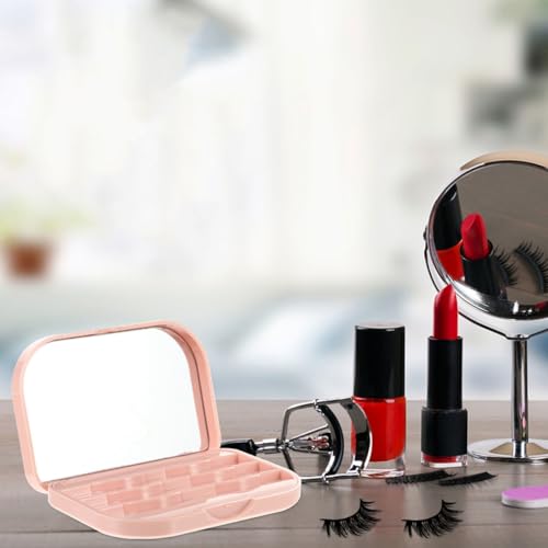 AUTSUPPL 2 Stück Teiliges Wimpern organizer mit Spiegel Leichtes Tragbares Aufbewahrungsbox für Falsche Wimpern Stoßfest für Reisen Alltag Dating und Make up Unterwegs von AUTSUPPL