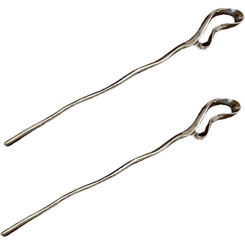 AUTSUPPL 2stücke Metall Haarstäbchen Unregelmäßige Form Für Damen Chinesische Haarstäbchen Essstäbchen Für Lange Haare Haarstab Haarschmuck Für Hochzeit Party von AUTSUPPL