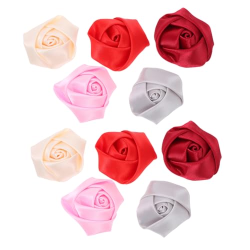 AUTSUPPL 20 Stück Stoff-stirnband Mit Rosenknospen Haarnadeln Material Für Mädchen Kopfbedeckungen Modische Haar-accessoires Sicher Und Zart Zum Basteln von AUTSUPPL