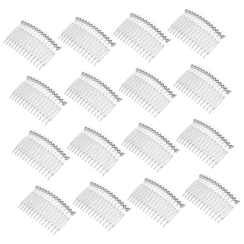 AUTSUPPL 20stücke Kunststoff Haarkamm Für Hochzeit Brautschmuck Transparent Haarkamm Zum Stecken Für Haarschmuck Für Frauen Und Mädchen von AUTSUPPL