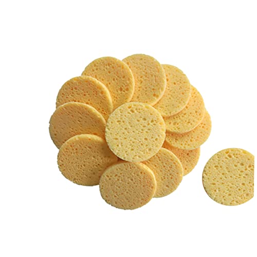 AUTSUPPL 20 Stück Hautfreundliche Reinigungspads Kosmetikschwamm Make-up-entferner-pads Runde Pads Hautfarbe von AUTSUPPL