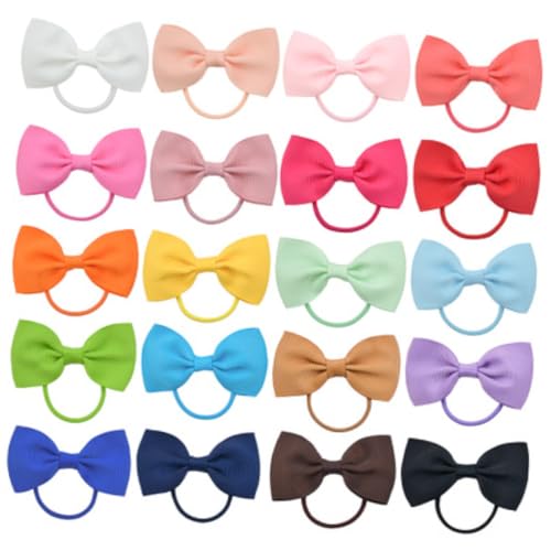 AUTSUPPL Einzigartige Bowknot Pferdeschwanzhalter 20 Stück Haarschleife Haargummi von AUTSUPPL