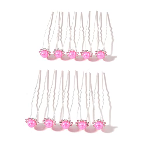 AUTSUPPL 20stücke Perlen-haarspangen U-förmig Haarschmuck Für Frauen Stilvolle Hochzeits-haaraccessoires Für Feierlichkeiten Und Alltag Leicht Und Tragbar von AUTSUPPL