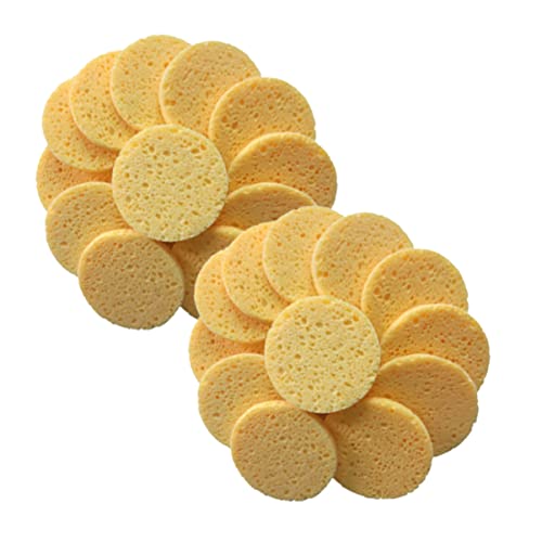 AUTSUPPL 20stücke Wattepads Für Make-up-entfernung Runde Pads Aus Make-up-baumwolle Hautfreundliche Make-up-entferner-pads Gesichtsreinigungsquaste Aus Komprimierter Zellulose Hautfarbe Für von AUTSUPPL