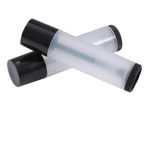 AUTSUPPL 20stücke Klare Lip Gloss Tube Leerer Lippenbalsambehälter Mit Schwarzem Deckel Für Diy Lippenstift von AUTSUPPL