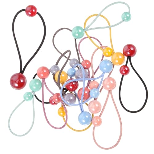 AUTSUPPL 28 Stck Teiliges Haargummi Mädchen Elastische Doppelball haargummis in Bunten Farben Weiche Haarschleifen für Pferdeschwanz und Zopf Vielseitiger Haarschmuck für Alltag Party und von AUTSUPPL