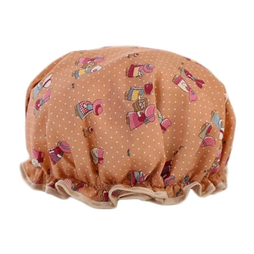 AUTSUPPL 2stücke Wasserdichte Duschhaube Doppellagig Mit Gummiband Für Damen Und Reisen Haarschutz Beim Duschen Und Spa Aus Strapazierfähigem Material von AUTSUPPL