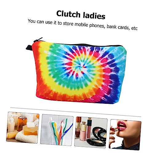 AUTSUPPL 2stücke Frauen Kosmetiktaschen Für Make-up Und Toilettenartikel Praktische Handtaschen Mit Buntem Druck Für Reisen Freizeit Und Alltag von AUTSUPPL