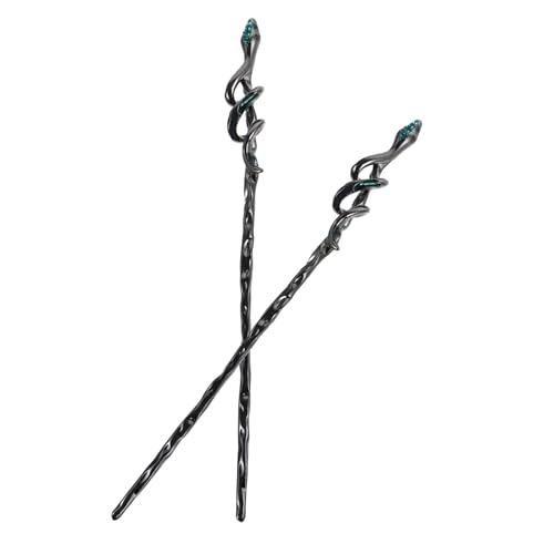 AUTSUPPL 2stücke Schlangenhaarstäbchen Für Frauen Chinesische Haarstäbe Essstäbchen Für Haarschmuck Vintage-haarspangen Haarstyling-accessoires von AUTSUPPL