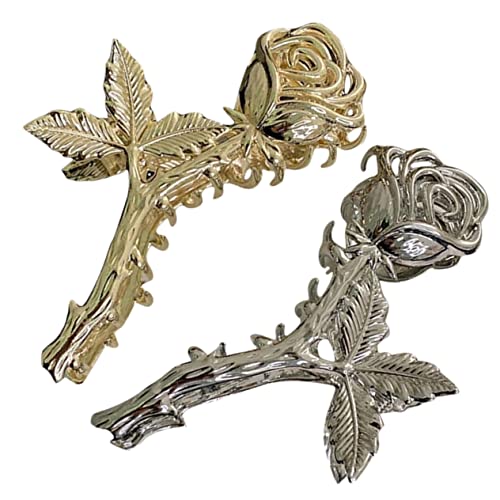 AUTSUPPL Elegante Schlichte Haarnadel Mit Rosen-clip Für Frauen Haar-accessoires Blumen-clips von AUTSUPPL