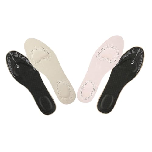 AUTSUPPL 2paar Atmungsaktive Kunstleder-sohlen Mit Stoßdämpfung Rutschfesten Eigenschaften Und Schweißabsorption Für Sport Und Freizeitschuhe Geeignet Für Herren Und Damen von AUTSUPPL