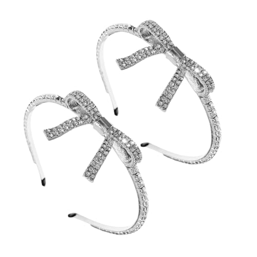AUTSUPPL 2pcs Bridal -strass -bogen Haarband Hochzeit Haarzubehör Geburtstagsfeier Kopfstück Prom Tiara von AUTSUPPL