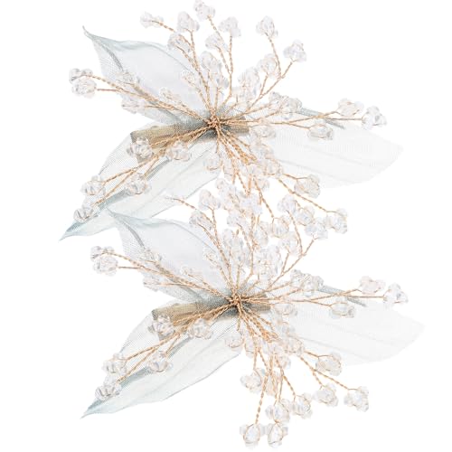 AUTSUPPL 2stücke Grünes Mit Haarspange Kopfschmuck Für Damen Hochzeit Braut Accessoire Schmuck Stil von AUTSUPPL