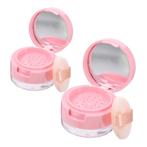 AUTSUPPL 2sätze Kosmetikbehälter Make-up Pulver Container Für Lose Puder Lagerung Box Mit Spiegel Für Frauen von AUTSUPPL