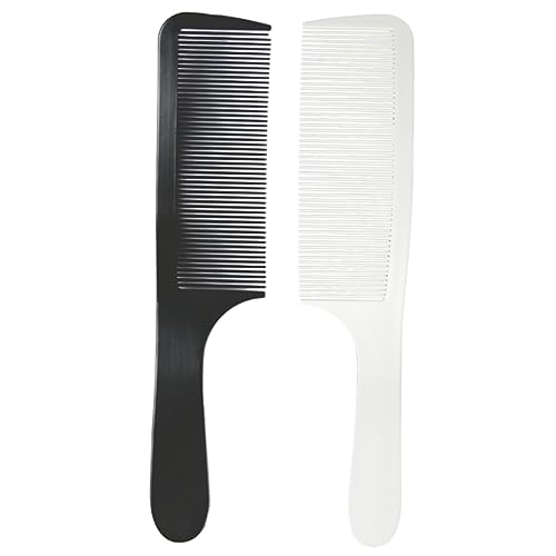 AUTSUPPL 2 Stück Gebogener Herren-haarkamm – Statischer Friseurkamm Für Friseurbedarf von AUTSUPPL