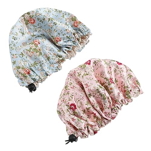AUTSUPPL 2stücke Schlafmütze Für Junge Mädchen Verstellbare Haarschutzmütze Stretch-nacht Hut Für Zuhause Haar Schutz Stirnband Atmungsaktiv Und Leicht von AUTSUPPL