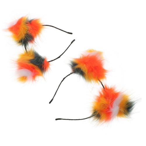 AUTSUPPL 2st Fuchsohren Haarschmuck Modische Stirnbänder Fuchsohren Haarreifen Mädchen Stirnbänder Tierhaarreifen Stirnband Mit Künstlichen Ohren Stilvolle Haarbänder Colorful Farbe Plüsch von AUTSUPPL