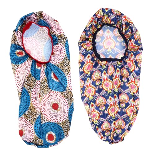 AUTSUPPL 2 Stücke Elastische Satin Haar Schlaf Hut Haar Motorhaube Hut Für Frauen Haar Pflege von AUTSUPPL