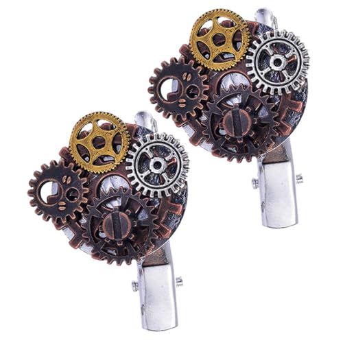 AUTSUPPL 2stücke Steampunk Haarclips Damen Haarspangen Steampunk Zubehör Für Frauen Gothic Accessoires Für Haare von AUTSUPPL