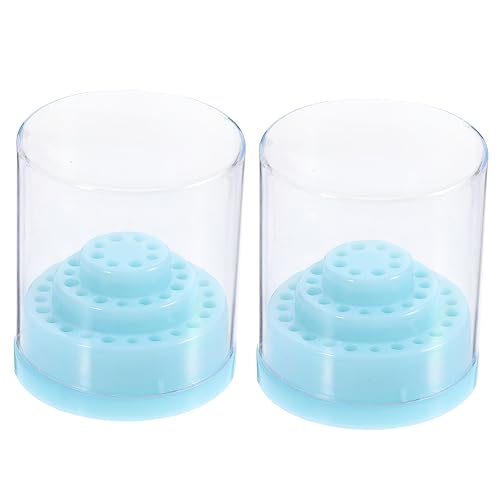 AUTSUPPL 2st Schleifkopf Organizer Für Nagelbohrer Nagelständer Organizer Für Nagelkunstwerkzeuge Nagelbithalter Organisator Für Nagelkunst Nagelstück Blue Plastik von AUTSUPPL
