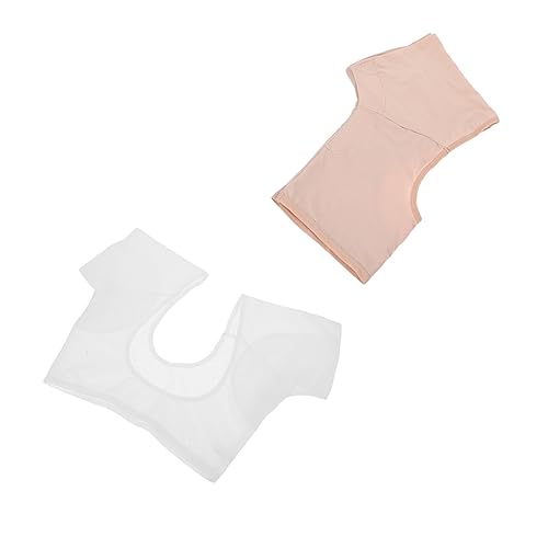 AUTSUPPL 2st Schweißpads Unter Den Achseln Kleidungsstück Schild Achselschweißpads Für Damen Unterarm-liner Kleiderschutzschild Schweißfestes Unterhemd Für Damen Sportweste Baumwolle von AUTSUPPL
