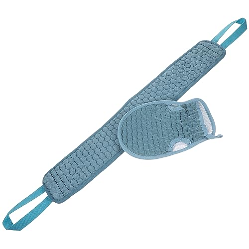 AUTSUPPL 2stücke Badetuch Mit Langen Streifen Rückenreibetuch Für Peeling Duschtuch Zum Hornhaut Entfernen Badehandschuh Aus Weichem Material Blau von AUTSUPPL